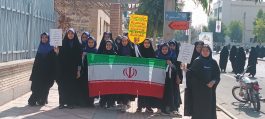 ابراز اتحاد و حمایت دانش‌آموزان رفسنجانی از کودکان غزه