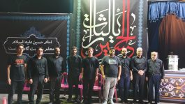پذیرایی تیم والیبال حوزه خاتم الانبیا رفسنجان از عزاداران حسینی