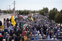 <span style='color:#a2a2a2;font-size:12px;'>گزارش تصویری؛</span><br/>راهپیمایی روز جهانی قدس در رفسنجان