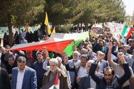 آغاز راهپیمایی روز قدس در رفسنجان + فیلم