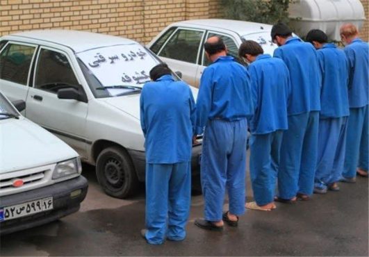 دستگیری ۶ سارق و کشف ۱۷ دستگاه خودرو مسروقه در رفسنجان