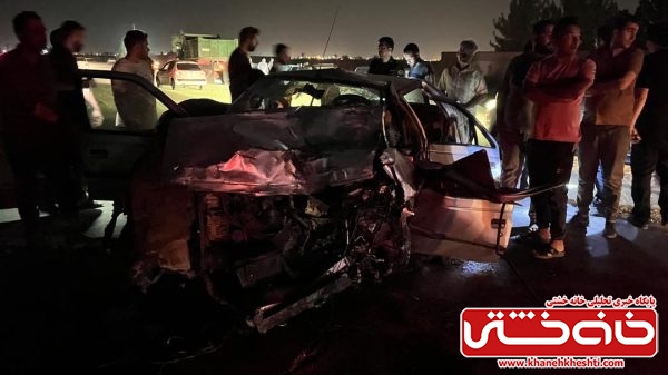 تصادف مرگبار دو کشته و تعدادی زخمی در تصادف محور رفسنجان–داوران برجای گذاشت