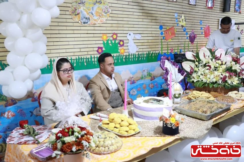 *مراسم جشن ازدواج دختر و پسر سندرم داون فرشته‌های نازنین در رفسنجان*