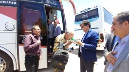 اعزام ۶ دستگاه اتوبوس از کارکنان، دانشجویان به سفر اربعین حسینی