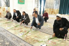 عطر یاد شهدا در کشکوئیه پیچید؛ گلزار شهدا گلباران شد