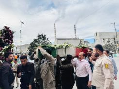 <span style='color:#a2a2a2;font-size:12px;'>گزارش تصویری؛</span><br/>استقبال از پیکر مطهر شهید گمنام در مجتمع مس سرچشمه رفسنجان