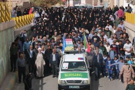 <span style='color:#a2a2a2;font-size:12px;'>گزارش تصویری؛</span><br/>استقبال از شهید گمنام در کبوترخان و ورودی رفسنجان