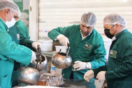 <span style='color:#a2a2a2;font-size:12px;'>گزارش تصویری؛</span><br/>موکب شمیم کربلا؛ جلوه‌ای از ارادت مردم دیار فاتحان اروند در صحن رضوی