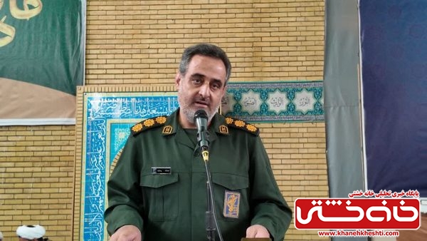 تاکید فرمانده سپاه رفسنجان بر همبستگی، آمادگی و نقش فعال مساجد در بزرگداشت شهدا و مقابله با چالش‌ها