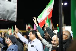 <span style='color:#a2a2a2;font-size:12px;'>گزارش تصویری؛</span><br/>بیست و سومین تجمع شبانه مردم رفسنجان در میدان شهید سلیمانی برای اعلام موضع درباره تحولات اخیر