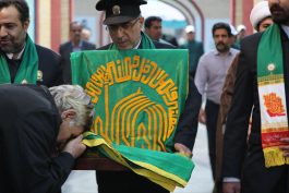<span style='color:#a2a2a2;font-size:12px;'>گزارش تصویری؛</span><br/>حضور کاروان «زیر سایه‌ی خورشید» خادمان آستان قدس رضوی در گلزار شهدای عباس‌آباد