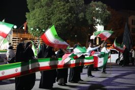 <span style='color:#a2a2a2;font-size:12px;'>گزارش تصویری؛</span><br/>میدان قدس رفسنجان صحنه تجدید بیعت عاشقان ولایت با پرچم مقاومت