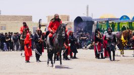 <span style='color:#a2a2a2;font-size:12px;'>گزارش تصویری؛</span><br/>تعزیه‌خوانی ظهر عاشورا در قاسم‌آباد حاجی برگزار شد
